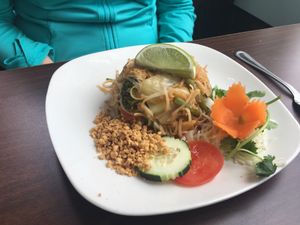 Pad thai at Thai Elephants in Watkins Glen