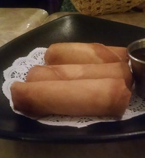 Spring rolls at My Vegan in Los Angeles