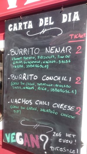 Menu at The Vexican - Food Truck in Leuven