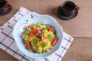 姜黄暖体凤梨饭 at Amrita in Shanghai