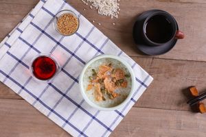 胚芽米亚麻籽粥 at Amrita in Shanghai