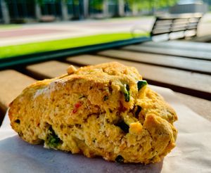 Cheddar Jalapeno Scone  at Strange Matter Coffee - Downtown in Lansing