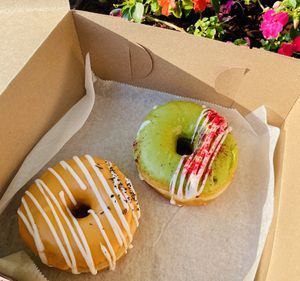 Thai tea and matcha   at Strange Matter Coffee - Downtown in Lansing