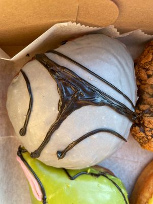 Star Wars Day release. Mango-lorian. Tamarind glazed and mango jelly filled.  at Strange Matter Coffee - Eastside in Lansing