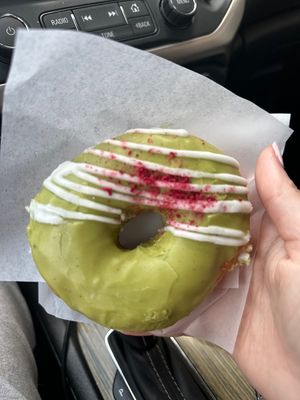 Raspberry matcha   at Strange Matter Coffee - Eastside in Lansing