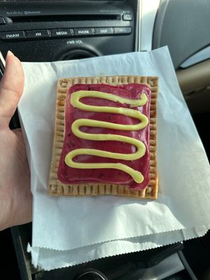 Raspberry lemon 🍋 pop tart   at Strange Matter Coffee - Eastside in Lansing