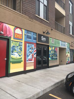 Front door at Strange Matter Coffee - Eastside in Lansing