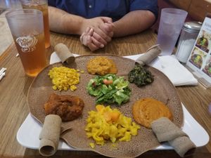 Veggie platter for one  at Rehoboth in San Antonio