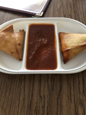 Vegan Sumbusa  at Rehoboth in San Antonio