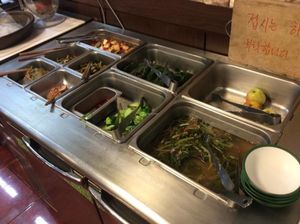 This is the section of Han Gwa Chae wherein fermented and pickled veggies are located. The apples are for dessert at Han Gwa Chae - 한과채 in Seoul