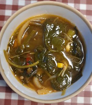 Spicy vegetable soup at Han Gwa Chae - 한과채 in Seoul