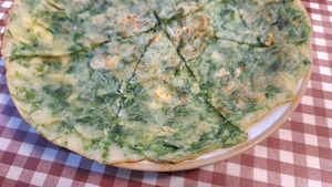 Parae (seaweed) pancake - close-up at Han Gwa Chae - 한과채 in Seoul