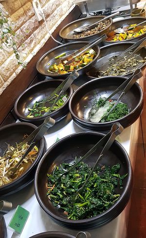 Buffet section with various side dishes at Han Gwa Chae - 한과채 in Seoul