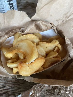 French fries!! So yummy- ask for vegan ranch  at South Beach Togo & Catering in Nags Head