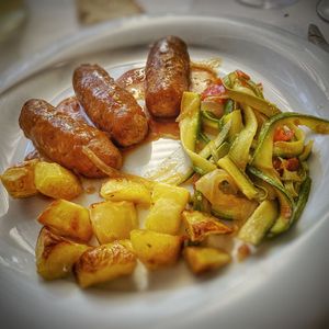 Salsicce di seitan e ceci in salsa barbecue  at Hotel Ristorante Onda Azzurra in Albisola Superiore