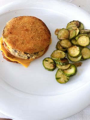 Cordon Bleau vegan di melanzane at Hotel Ristorante Onda Azzurra in Albisola Superiore