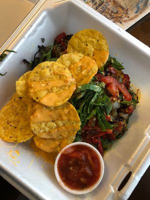 Vegan roasted red pepper flaky bake at Flavors Eatery in Lebanon