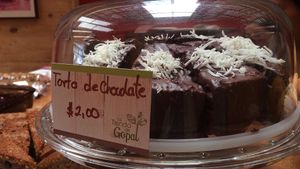 Delicious Chocolatte Cake at Donde Gopal in Quito