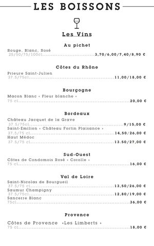 Drinks (alcohol) at Le Palais Gourmand in Laon