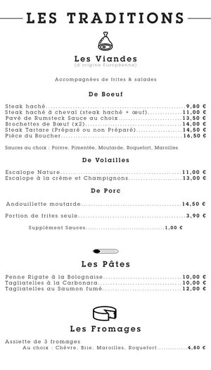 Meat, pasta, cheese at Le Palais Gourmand in Laon
