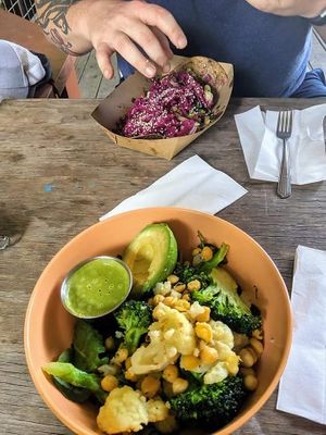 Bowl and tacos at ATX Food Co in Austin