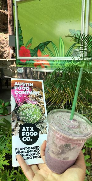 Mango Berry Smoothie! Delish! at ATX Food Co in Austin