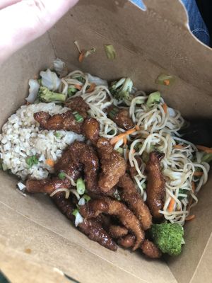 Orange Chicken at Vida Eatery  in Bakersfield