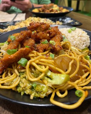 Orange chicken at Vida Eatery  in Bakersfield