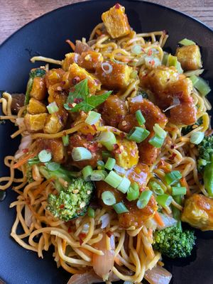 Orange chicken 😍 at Vida Eatery  in Bakersfield