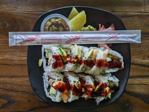 spicy tuna sushi at Vida Eatery  in Bakersfield