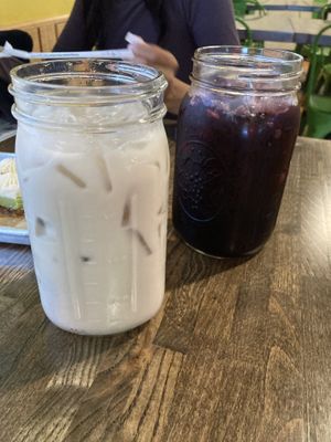 Horchata and Jamaica  at Vida Eatery  in Bakersfield