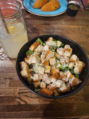 Caesars salad at Vida Eatery  in Bakersfield