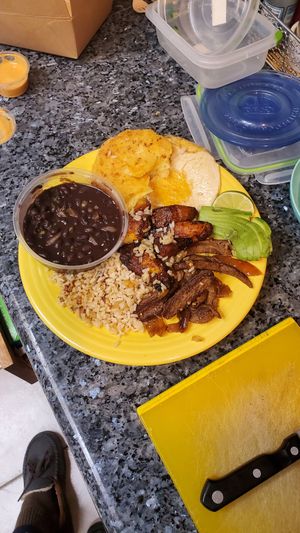 Colombian platter at Vida Eatery  in Bakersfield