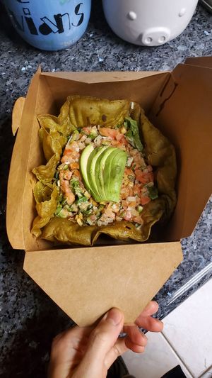 Tostada bowl at Vida Eatery  in Bakersfield