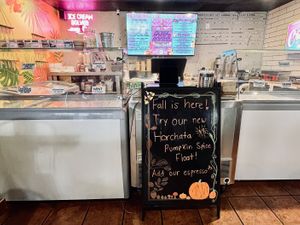 Ice cream parlor inside  at Vida Eatery  in Bakersfield