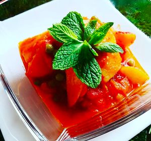 Patatas mojadas con guisantes. 
Wet potatoes with green peas. at The Vegan - Pop Up in La Coruna