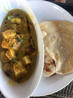 Vegan ital curry  at Island Plates in Speightstown