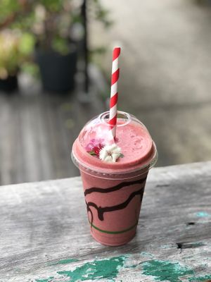 All smoothies are vegan as standard  at Lil-Ego Cafe in Ormeau
