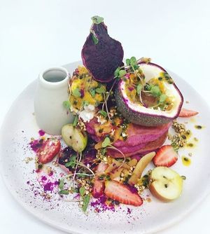 This gem of a cafe has so many amazing vegan options! The staff impressed me with their friendliness, the food was top notch and the presentation amazing! They had about 6 different raw vegan slices/desserts too.  at Lil-Ego Cafe in Ormeau