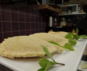 Vegan/vegetarian pastry at Natura Bolhao in Porto