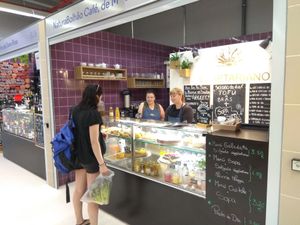 Al piano -1 del mercado temporario de Bolhao at Natura Bolhao in Porto