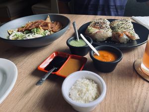 Orden con salsas  at Zona Veggie in Toluca