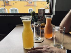 Aguas frescas  at Zona Veggie in Toluca