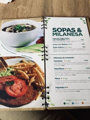 Sopas y proteína   at Zona Veggie in Toluca