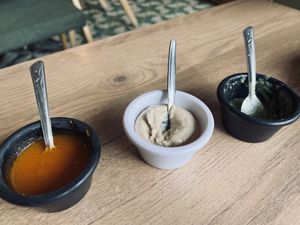 Aderezos y salsas   at Zona Veggie in Toluca