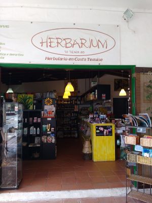 Shop entrance at Herbarium in Lanzarote