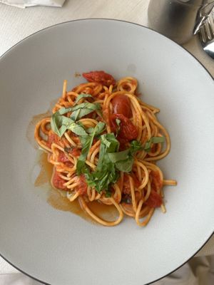 Vegan tomato pasta  at Olivo in Verona