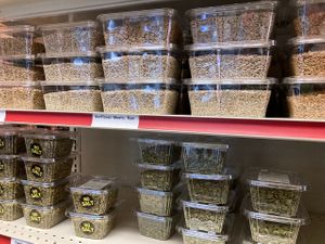 Interior shelves at Urban Bulk Foods in Lakewood