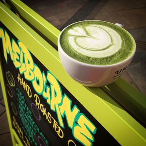 Matcha green tea at Melbourne in Lichfield in Lichfield