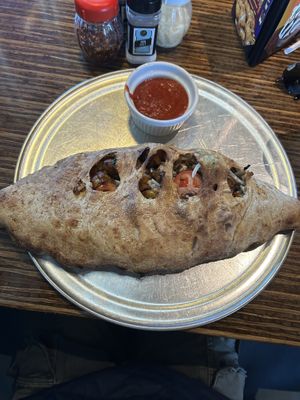 Vegan Calzone  at Mellow Mushroom in Lutz